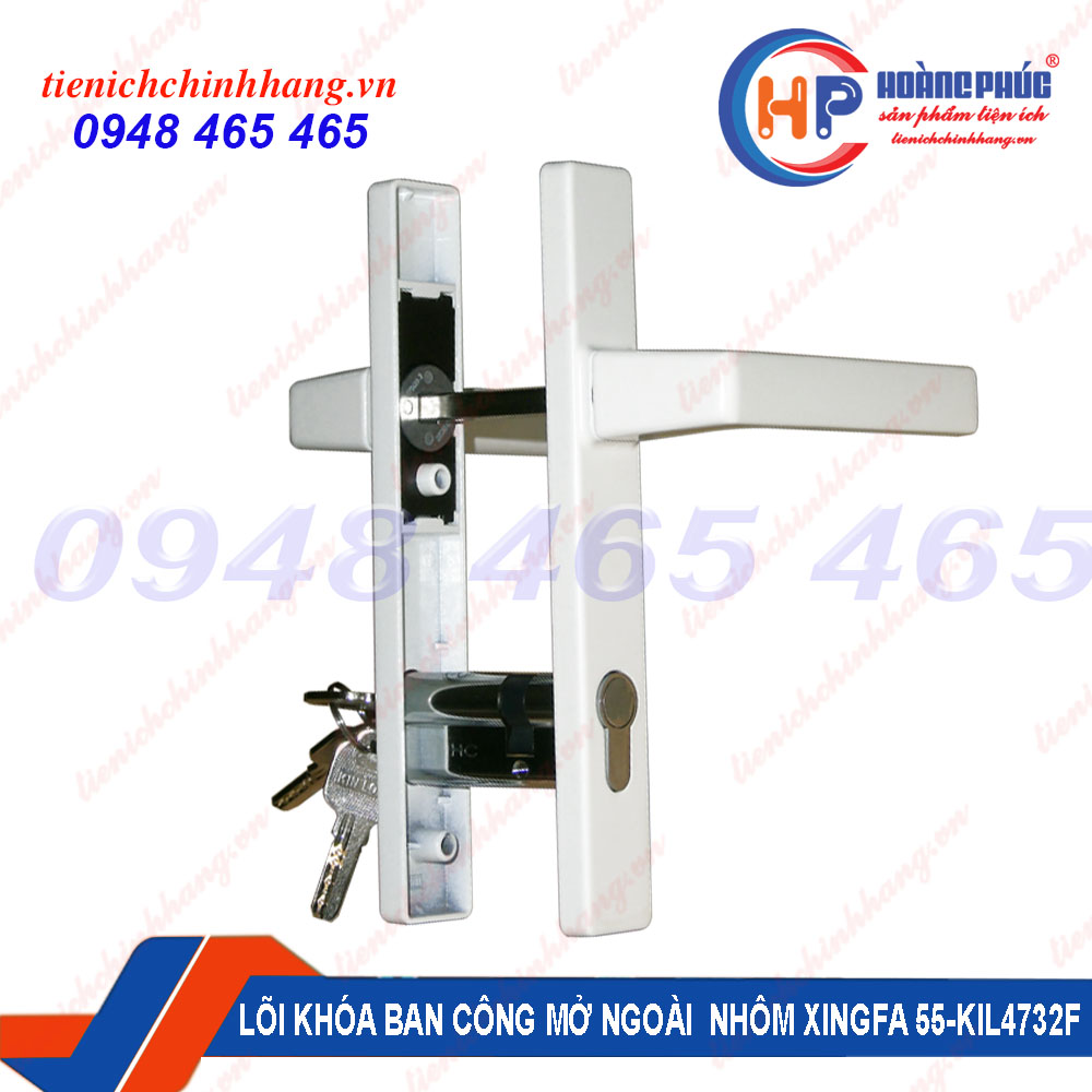 Lõi khóa cửa đi ban công nhôm Xingfa hệ 55