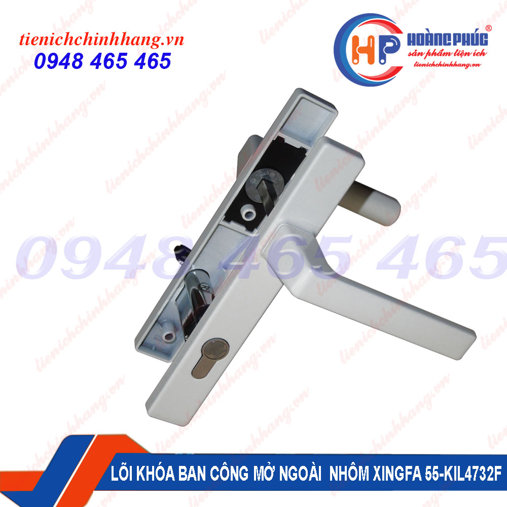 Lõi khóa cửa đi ban công nhôm Xingfa hệ 55