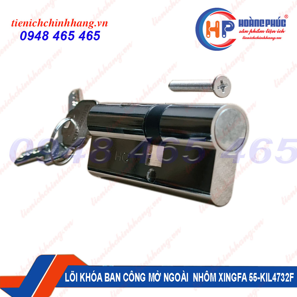 Lõi khóa cửa đi ban công nhôm Xingfa hệ 55